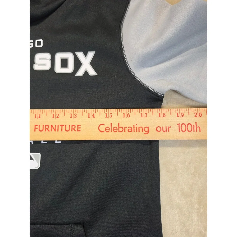 Nike‎ Chicago White Sox Therma-FIT Kids Hoodie Black Grey Baseball Size M 10/12